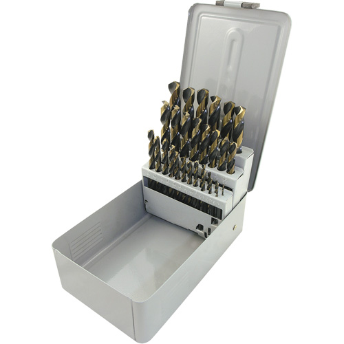 BG29 JET-KUT® Torque Drive® Drill Bit Set, Each, 29, Material, High Speed Steel, 135°, Finish, Black/Gold, Max. Drill Bit Size