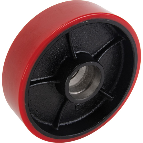 Replacement Polyurethane Steer Wheel For Long fork and Multi-Direction Kleton Pallet Trucks, Each, 1 Year Limited, Wheel Diameter, 7.09", Bore Depth