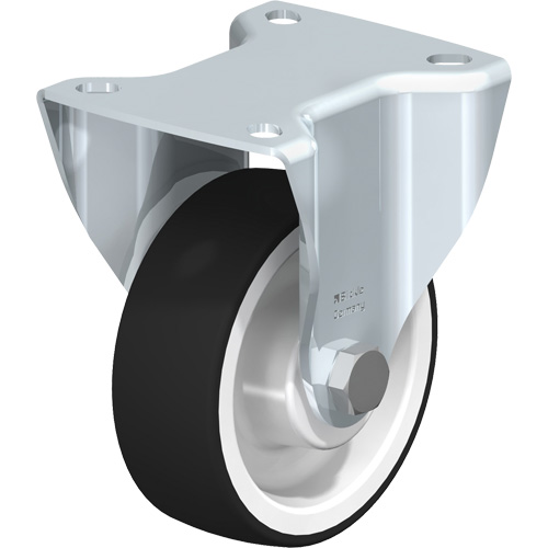 Caster, Wheel Diameter, 4" (101.6 mm), Capacity, 440 lbs. (199.58 kg.), Wheel Material, Polyurethane, Caster Type, Rigid, Wheel Colour, Natural White, Bearing Type, Roller