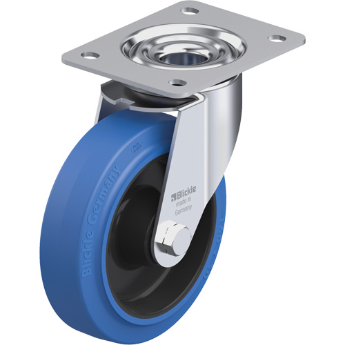 Caster, Wheel Diameter, 6-5/16" (160.3375 mm), Capacity, 660 lbs. (300 kg.), Wheel Material, Hard Rubber, Caster Type, Swivel, Wheel Colour, Black, Bearing Type, Roller