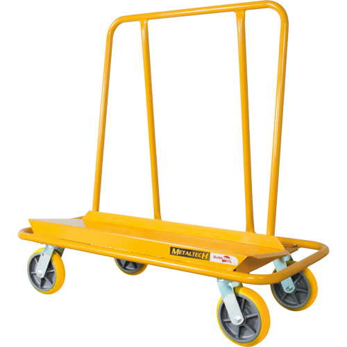 3000 Series Wall Hauler Drywall Cart, Each, 3000 lbs., Cart Material, Steel, Overall Width, 49-1/4", Overall Height, 38-1/4", Overall Depth, Powder Coated, Colour, Yellow, Weight