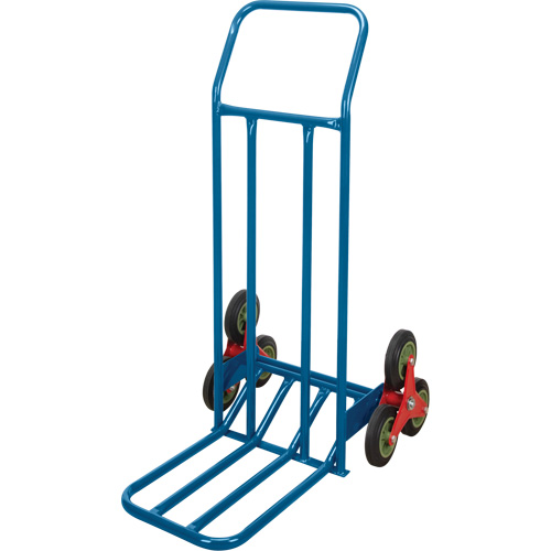 Stair Climbing Hand Truck, Each, Continuous, Frame Material, Steel, Wheel Material, Rubber, Capacity, 300 lbs., Overall Height, 1 Year Limited