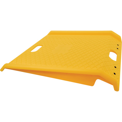 Portable Poly Hand Truck Curb Ramp, Each, 1000 lbs., Max. Height, 8", Min. Height, 4-13/16", Overall Width, 27", Overall Length, 9 lbs., Colour, Yellow, For Use With