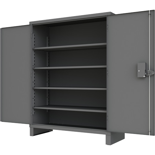 Access Control Cabinet, Each, 78", Width, 60", Depth, 24", No. of Shelves, 4, Colour, 14, Shelf Capacity, 1650 lbs., Shelf Dimensions