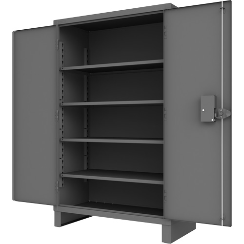Access Control Cabinet, Each, 78", Width, 48", Depth, 24", No. of Shelves, 4, Colour, 12, Shelf Capacity, 1200 lbs., Shelf Dimensions