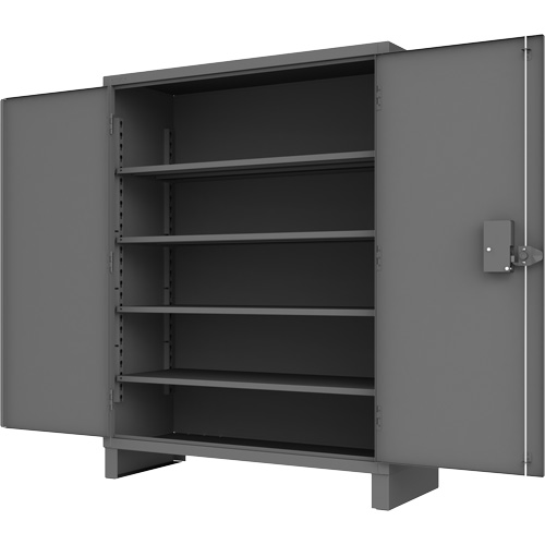 Access Control Cabinet, Each, 78", Width, 60", Depth, 24", No. of Shelves, 4, Colour, 12, Shelf Capacity, 1650 lbs., Shelf Dimensions
