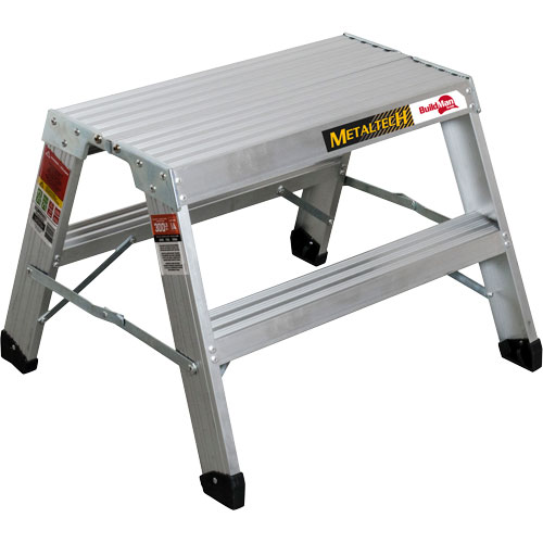 Portable Work-Stand Saw Horse, Frame Material, Aluminum, Overall Height, 24", Overall Depth, 12-1/4"