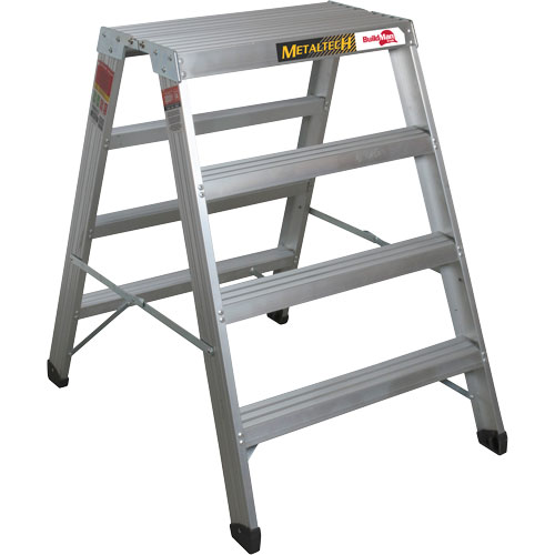 Portable Work-Stand Saw Horse, Frame Material, Aluminum, Overall Height, 48", Overall Depth, 12-1/4"