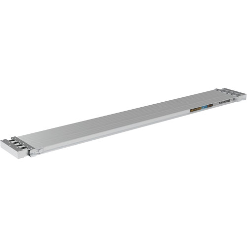 Telescoping Work Plank, Platform Width, 156", Platform Depth, 12", Construction, Knocked Down, Load Capacity, 250 lbs., Telescoping Length, 8' - 13'