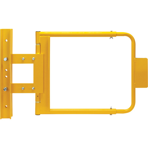 Safety Swing Gate, Each, 21", Width, 16" - 26", Steel, Colour, Safety Yellow, Finish