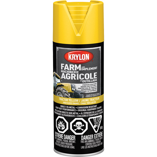 Container Type, Aerosol Can, Yellow, Container Size, 16 oz., Net Volume, 12 oz., Finish, High-Gloss, Colour