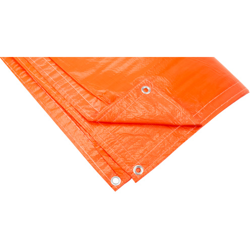 Insulated Tarps, Each, 20' x 12', Thickness, 8 mils, Material, Polyethylene, Colour, Orange, 2, Manufacturer's Warranty, 1 Year Limited