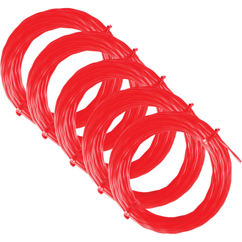0.080" x 25’ Pre-Cut Twisted Trimmer Line, Pack of 5, 25'
