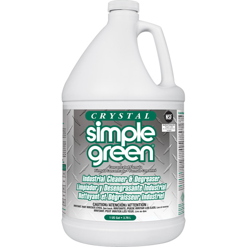 Crystal Simple Green Industrial Cleaner & Degreaser, Container Type, Jug, Container Size, 1 gal.