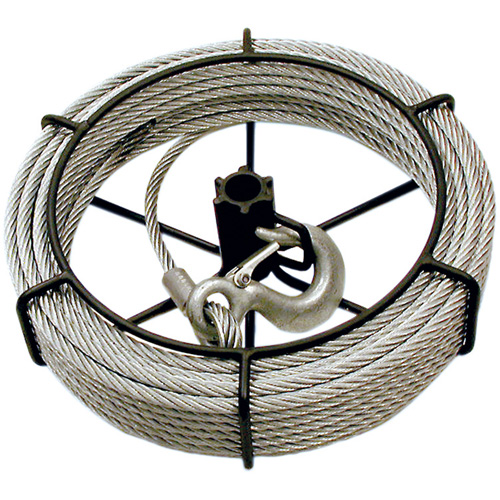 JGP-150A 1-1/2 Ton 66' Cable Assembly For JET® Wire Grip Pullers, Each, 66', Cable Diameter, 7/16", Capacity