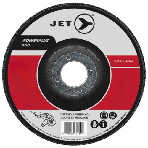 A24R POWERPLUS Grinding Wheel, Each, 9", Thickness, 1/4", Arbor Size, 7/8", Max. RPM, 6600, Type, A24R