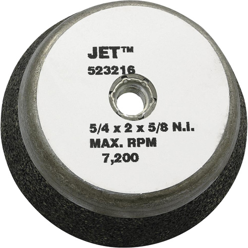Resin Bond Cup Wheel, Each, 5", Thickness, 2", Arbor Size, 5/8"-11, Max. RPM, 7200