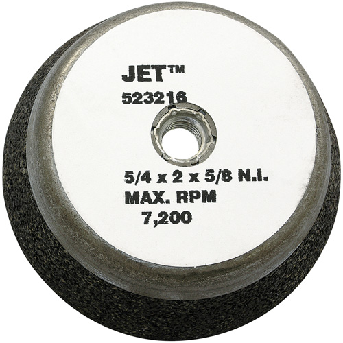 Resin Bond Cup Wheel, Each, 5", Thickness, 2", Arbor Size, 5/8"-11NC, Max. RPM, 7200, Type, C8