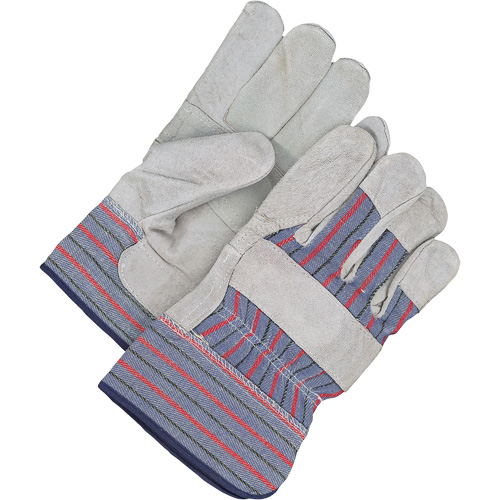 Classic Fitter Gloves with Patch Palm, Size, Inner Lining, Fleece, Leather Palm Type, Split Cowhide, Cuff Style, Safety