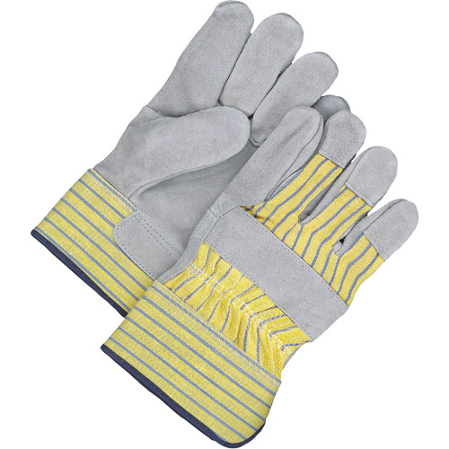 Classic Fitter Gloves, Size, Inner Lining, Fleece, Leather Palm Type, Split Cowhide, Cuff Style, Safety, Cuff Material, Rubberized