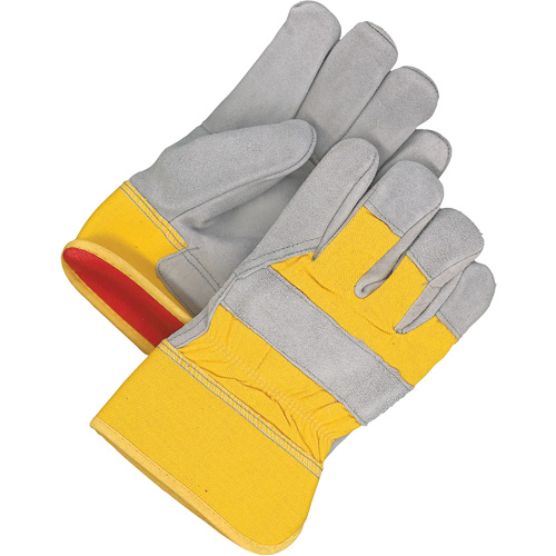 Classic Fitter Gloves, Size, Inner Lining, Foam Fleece, Leather Palm Type, Split Cowhide, Cuff Style, Safety, Cuff Material, Rubberized