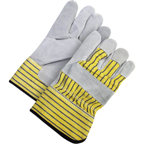 Classic Fitter Gloves, Size, Inner Lining, Fleece, Leather Palm Type, Split Cowhide, Cuff Style, Safety, Cuff Material, Rubberized