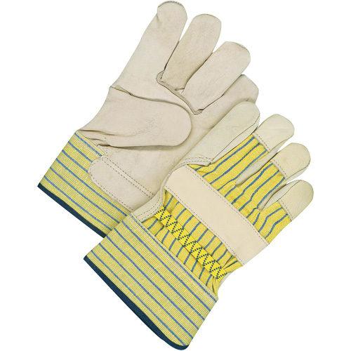 Classic Fitter Gloves, Size, Inner Lining, Fleece, Leather Palm Type, Grain Cowhide, Cuff Style, Safety, Cuff Material, Rubberized