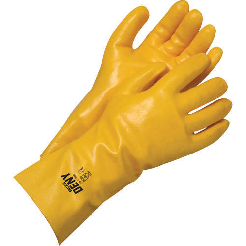 Deny™ 14" Coated Gloves, Pair, One Size, Coating, PVC, Coating Style, Full Dip, Inner Lining, Cotton, 14"