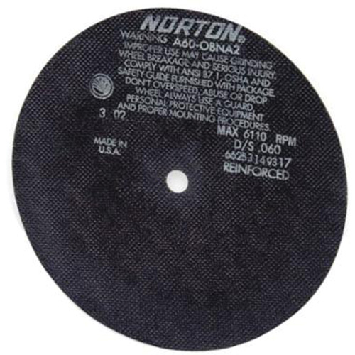 Cut-Off Wheels, Diameter, 4", Thickness, 0.035", Arbor Size, 1/4", Max. RPM