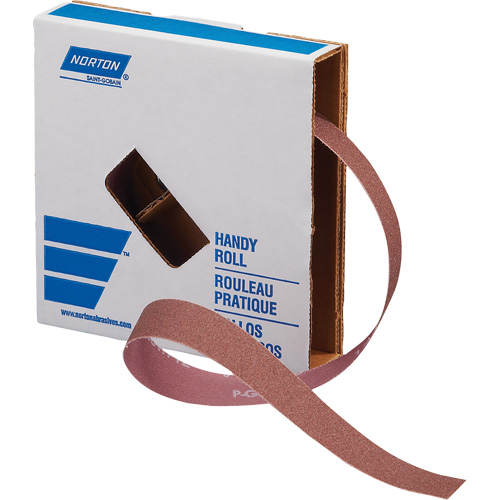 Grit, 40, 1", Length of Roll, 150', Abrasive Material, Aluminum Oxide, Backing Type, Cloth