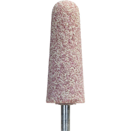 Quantum 5NQM Vitrified Bond Mounted Point, Diameter, 1", Grit, 36, Abrasive Material, Ceramic Alumina, Wheel Type, 52, Thickness, 2-3/4"