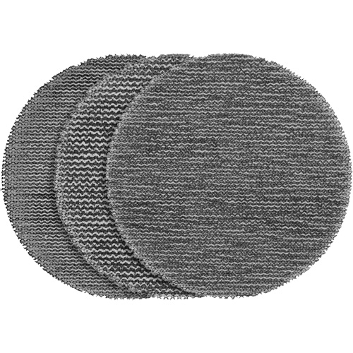 Mesh Sanding Discs with PowerGrid™ Tear Resistant Mesh, Pack of 12, Assorted, Diameter, 3", Abrasive Material, Aluminum Oxide, (4) 3" 80 Grit Mesh Sanding Disc; (4) 3" 120 Grit Mesh Sanding Disc; (4) 3" 180 Grit Mesh Sanding Disc; (1) 3" Pad Saver, Length, 3", Width