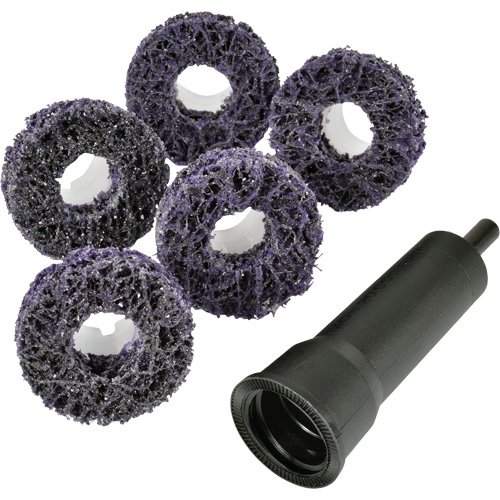 Scotch-Brite™ Clean and Strip XT Pro Extra Cut Disc XC-DC, Diameter, 4-1/2", Grit, Extra Coarse, Arbor Size, 7/8", Abrasive Material, Aluminum Oxide, Attachment Type, Centre Hole, Backing Material, Non-woven