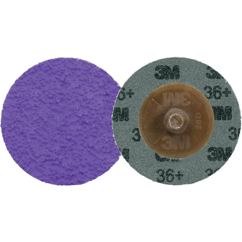 Cubitron™ 3 Roloc™ Durable Edge Disc 1184F, Diameter, 2", Mount, TR, Grit, 36+, Abrasive Material, Ceramic, Backing Material, Polyester Cloth, Backing Weight, YF Weight
