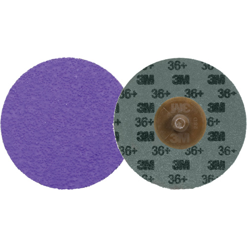Cubitron™ 3 Roloc™ Durable Edge Disc 1184F, Diameter, 3", Mount, TR, Grit, 36+, Abrasive Material, Ceramic, Backing Material, Polyester Cloth, Backing Weight, YF Weight