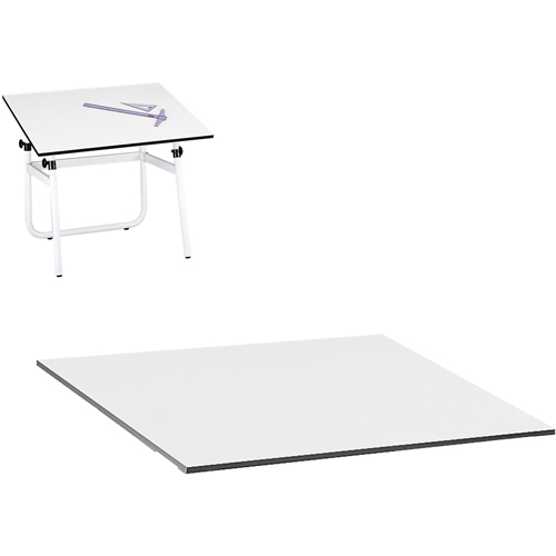 Table Top for Vista Adjustable Drawing Table, Width, 48", Height, 3/4", Colour, White, Depth, 36", Weight, 41 lbs.