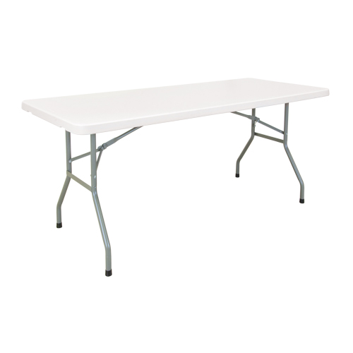 Folding Table, Length, 60", Width, 30", Height, 29", Weight, 28 lbs., Capacity, 500 lbs.