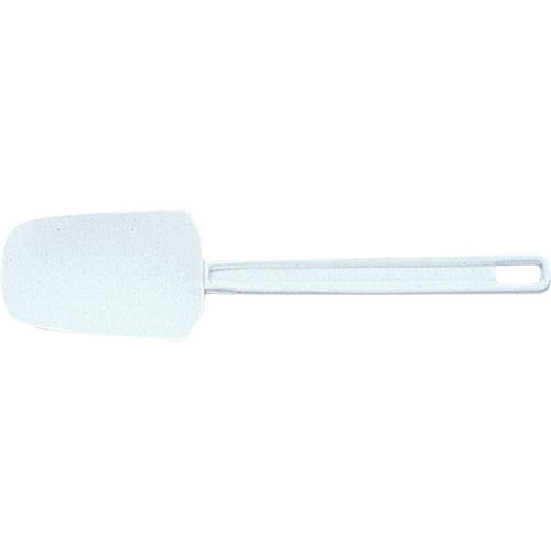 Spatula Spoon, Each, Plastic, Type, Spoonula, White, Length, 16-1/2"
