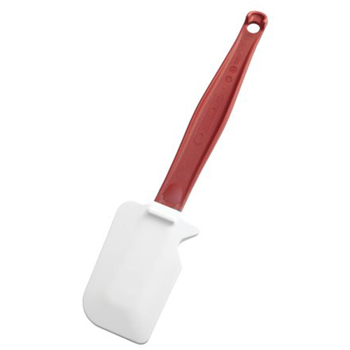 High-Temperature Scraper Spatula, Each, Silicone, Type, Spatula, Red, Length, 9-1/2"