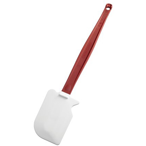High-Temperature Scraper Spatula, Each, Silicone, Type, Spatula, Red, Length, 13-1/2"