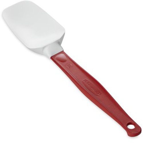 High-Temperature Spoon Spatula, Each, Silicone, Type, Spoonula, Red, Length, 9-1/2"