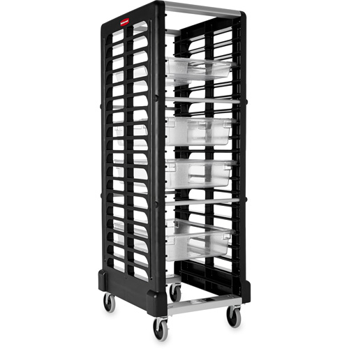 End Loader Rack for Food Boxes & Sheet Pans, Each, 18, Cart Frame Material, Plastic, Overal Cart Height, 68", Overall Cart Width, 23-3/4", Overall Cart Length