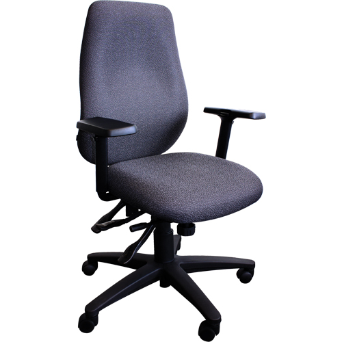 Cierra™ Petite Series Ergonomic Chairs, Each, Black, Material, Fabric, Weight Capacity, 275 lbs., Overall Height, 47-3/4", Overall Width, 17" W x 18" D, Overall Dimensions, 18" L x 17" W x 24" H, Backrest