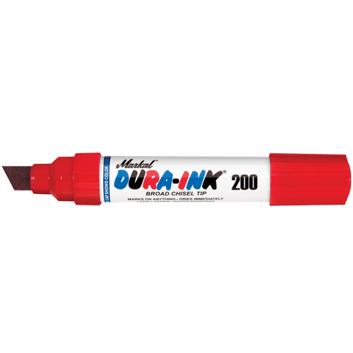 Dura-Ink® Marker #200, Colour, Red, Tip Type, Chisel, Mark Size, 3/8" (9.5 mm)