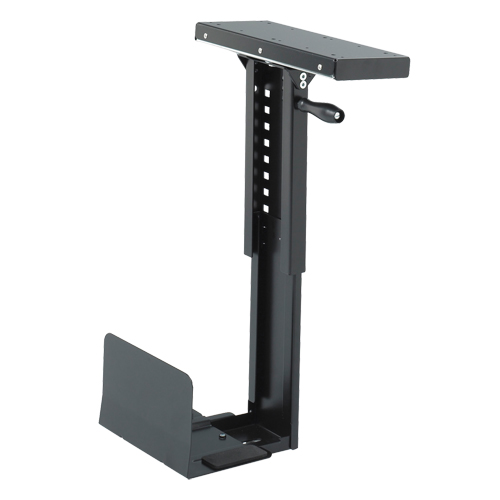 Ergo-Comfort® CPU Holder, Each, Black, Weight Capacity, 60 lbs., Overall Depth