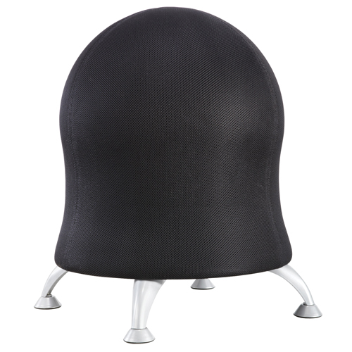 Zenergy™ Ball Chair, Each, Black, Material, Fabric, Weight Capacity, 250 lbs., Overall Height, 23", Overall Width