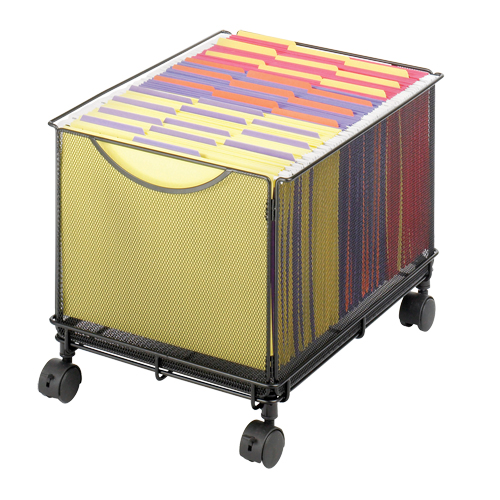 Onyx™ File Cart, Each, Black, 16-3/4", Overall Height, 13", Overall Width
