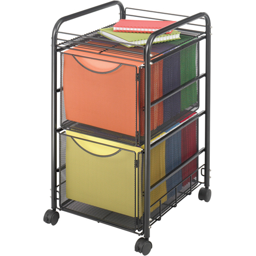 Onyx™ File Cart, Each, Black, 17", Overall Height, 27", Overall Width