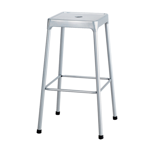 Bistro Stool, Each, Grey, Seat Material, Steel, Weight Capacity, 250 lbs., Overall Height, 29", Overall Width