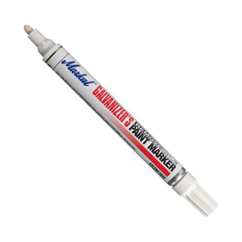 Removable Paint Marker, Colour, White, Marker Type, Liquid, Marking Range, -20°F to 130°F (-29°C to 55°C)